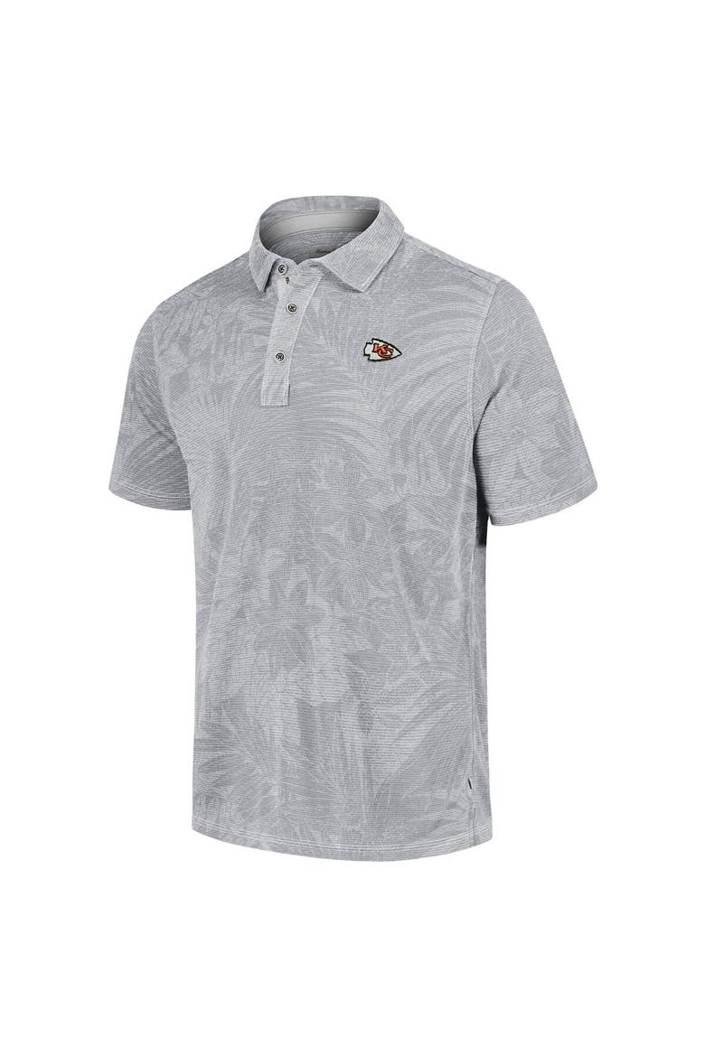 Men's Tommy Bahama Gray Kansas City Chiefs Sport Santiago Paradise Polo, Alternate, color, Gray