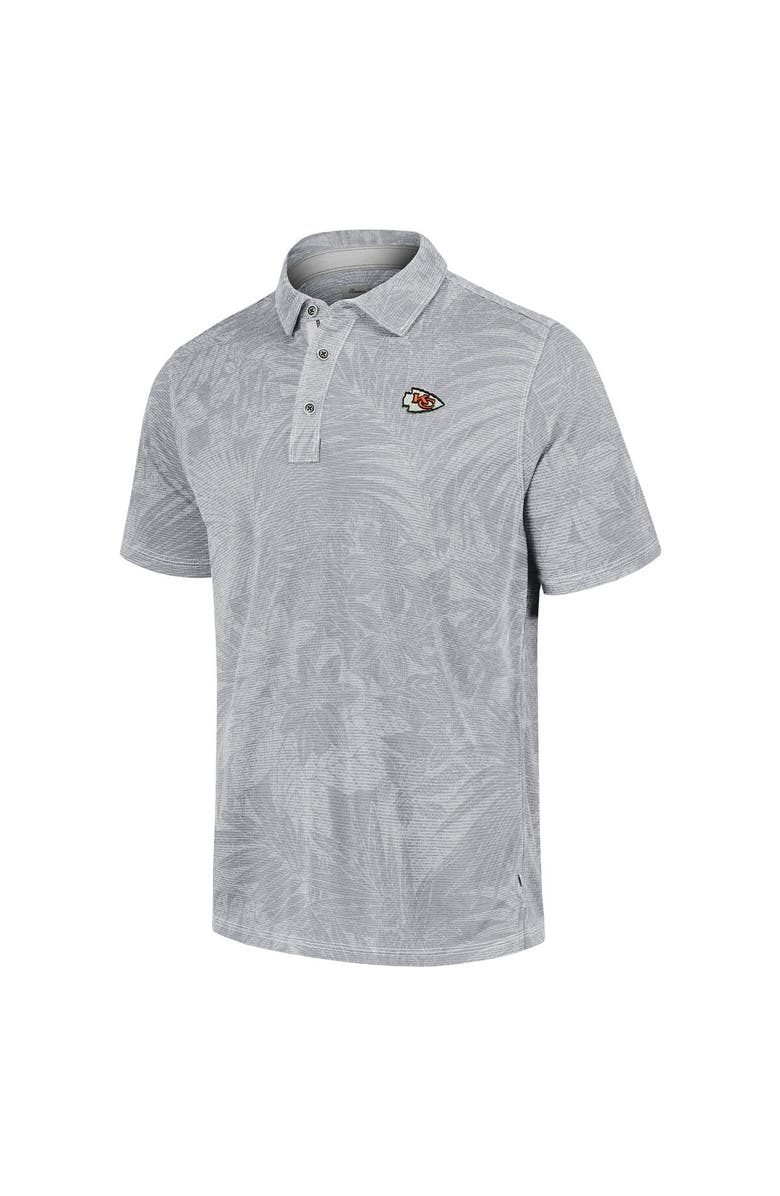 Tommy Bahama Men's Tommy Bahama Gray Kansas City Chiefs Sport Santiago Paradise Polo, Alternate, color, 