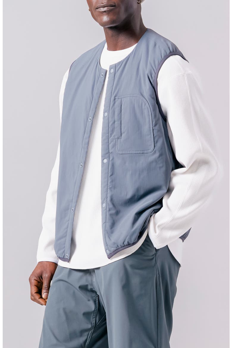 Flexible Insulated Water Repellent Vest, Alternate, color, CHARCOAL