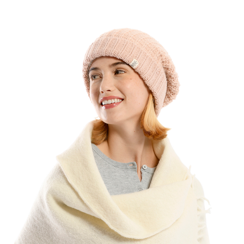 Nirvanna Designs Franklin Hat In Pink Quartz