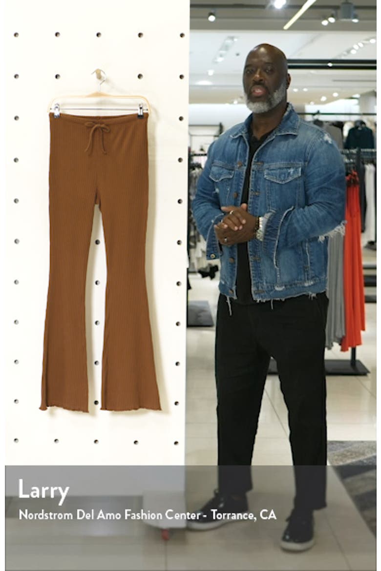 Ribbed Wide Leg Pants video