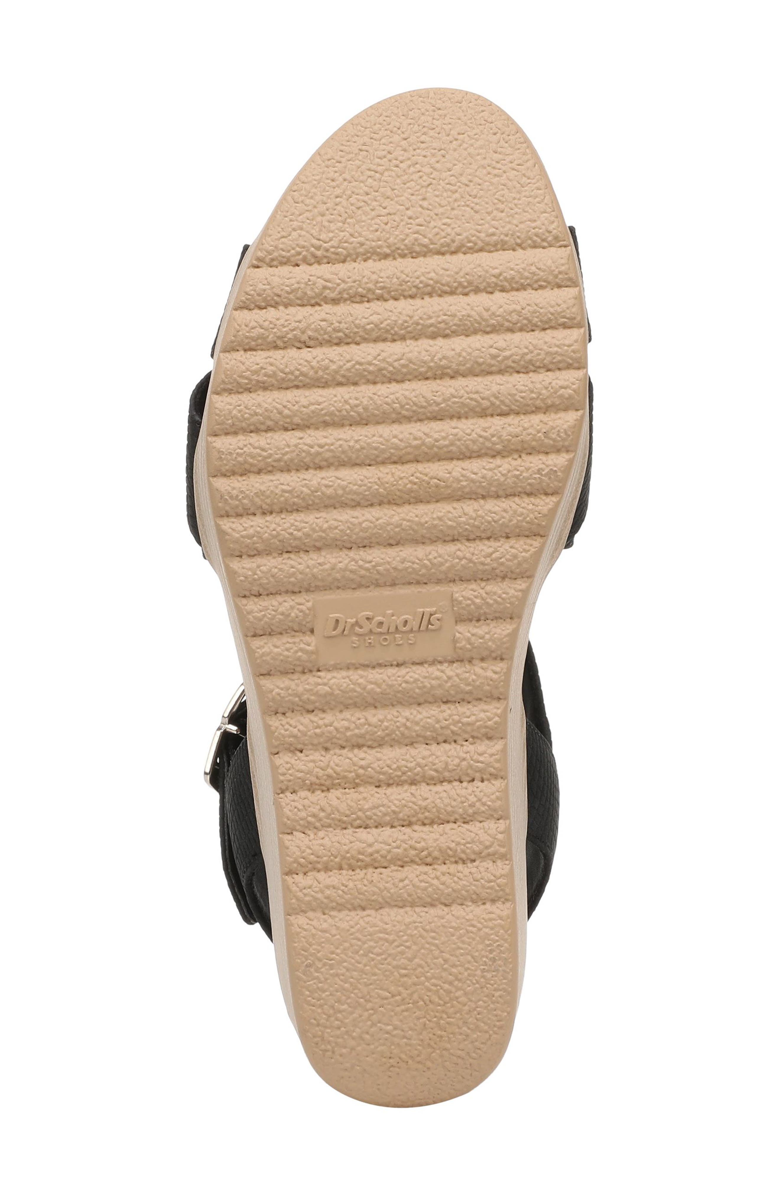 Dr. Scholl's Cali Beach Slingback Platfrom Wedge Sandal, Alternate, color, Black