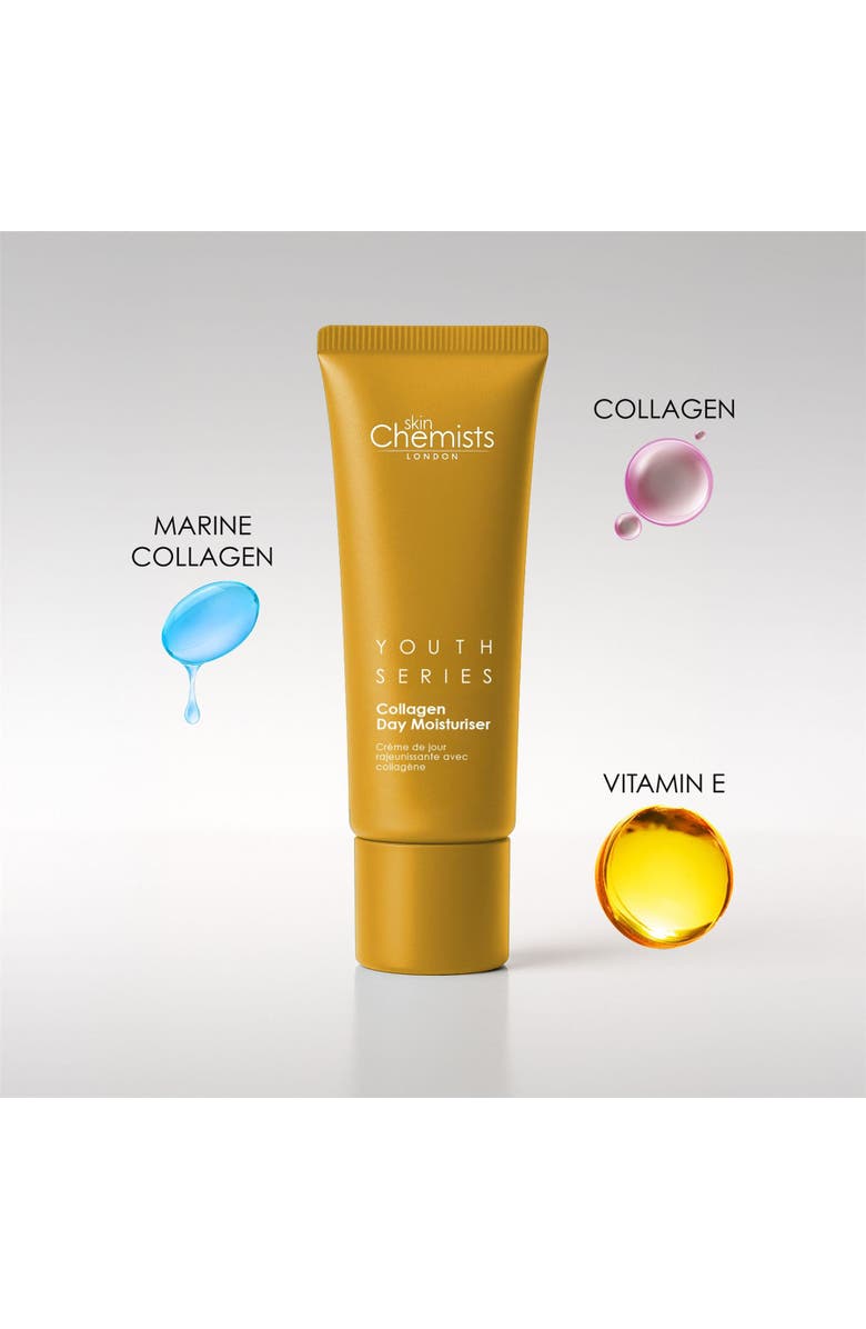 SKINCHEMISTS Collagen Day Moisturiser 50ml for Loss of Firmness, Anti-Aging, Alternate, color, White