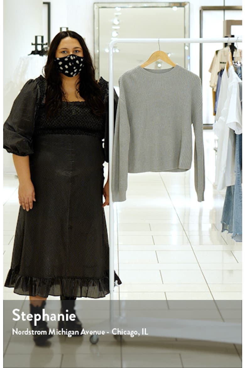 Cleo Crop Crewneck Sweater video
