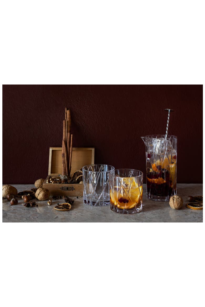 City Set of 4 Crystal Old Fashioned Glasses, Alternate, color, CLEAR