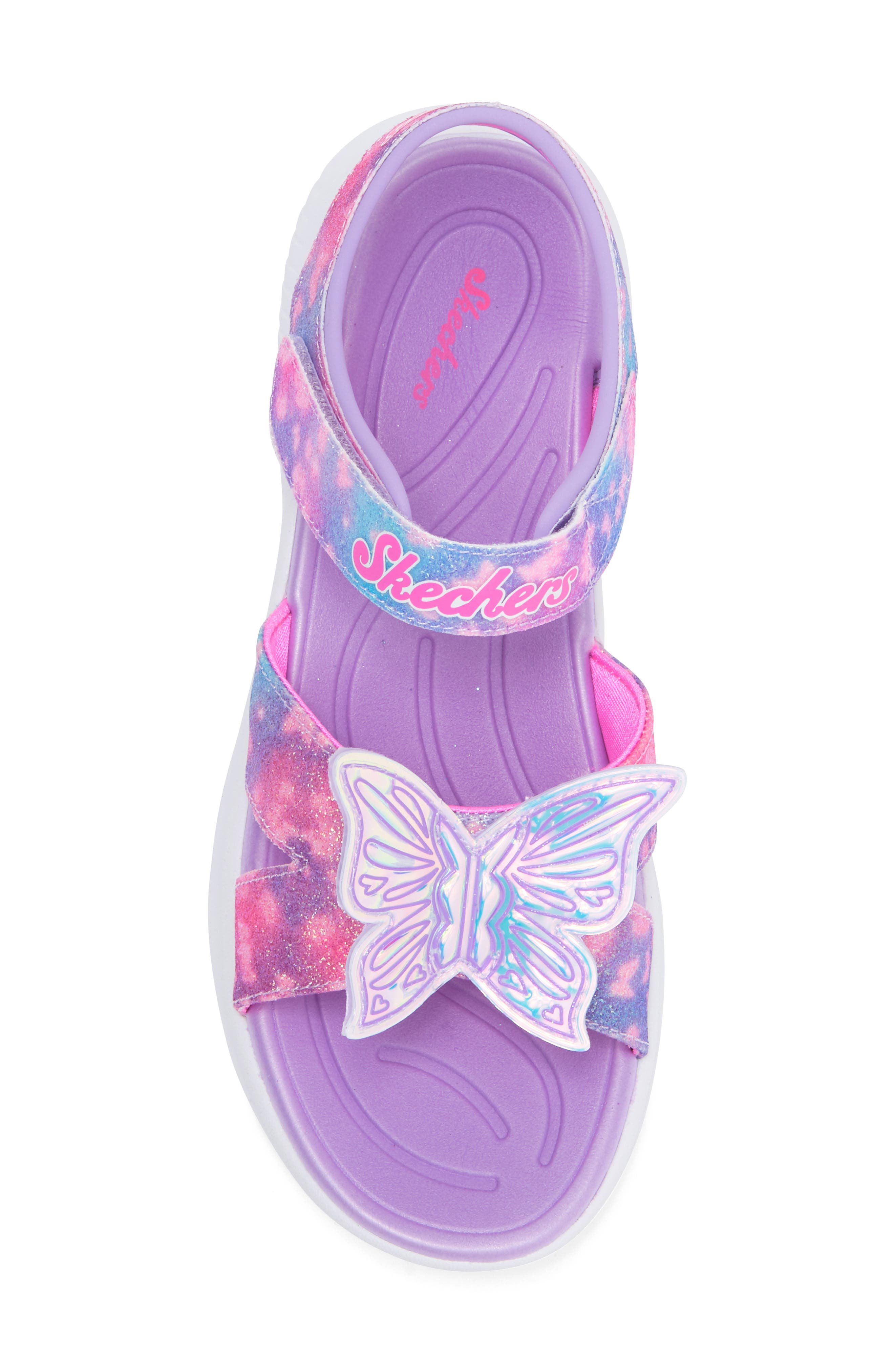 SKECHERS Kids' Jumpsters Sandal, Alternate, color, Lavender/ Multi