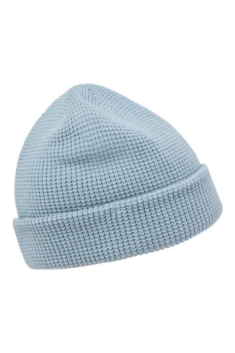 Cloud Waffle Beanie, Alternate, color, DUSTY BLUE
