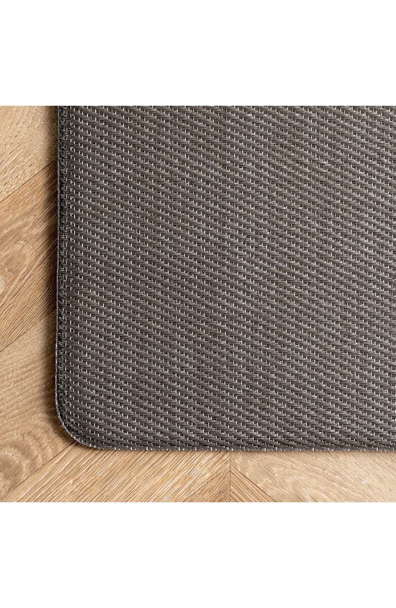NULOOM Casual Braided Anti Fatigue Kitchen or Laundry Room Comfort Mat - Dark Gray, Alternate, color,