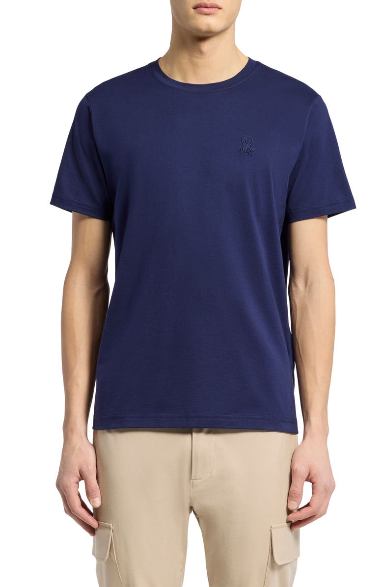 Psycho Bunny James Pima Cotton Crewneck T-Shirt, Main, color, 