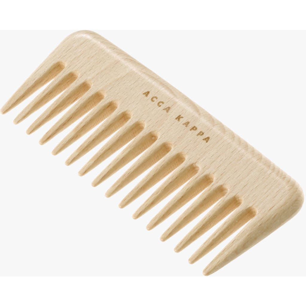 Acca Kappa Small Beech Wood Comb In Brown
