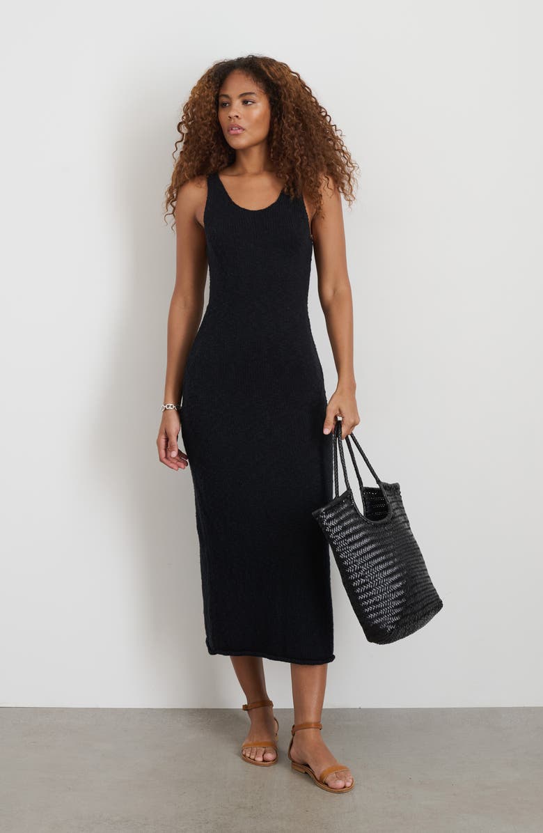 Alex Mill Serena Sweater Dress, Main, color, Rich Black