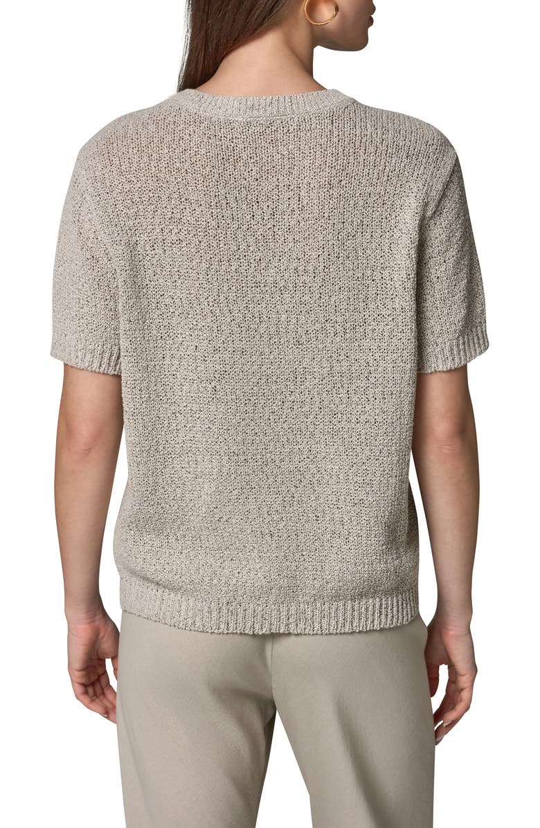 Donna Karan New York Cotton Blend V-Neck Sweater, Alternate, color,