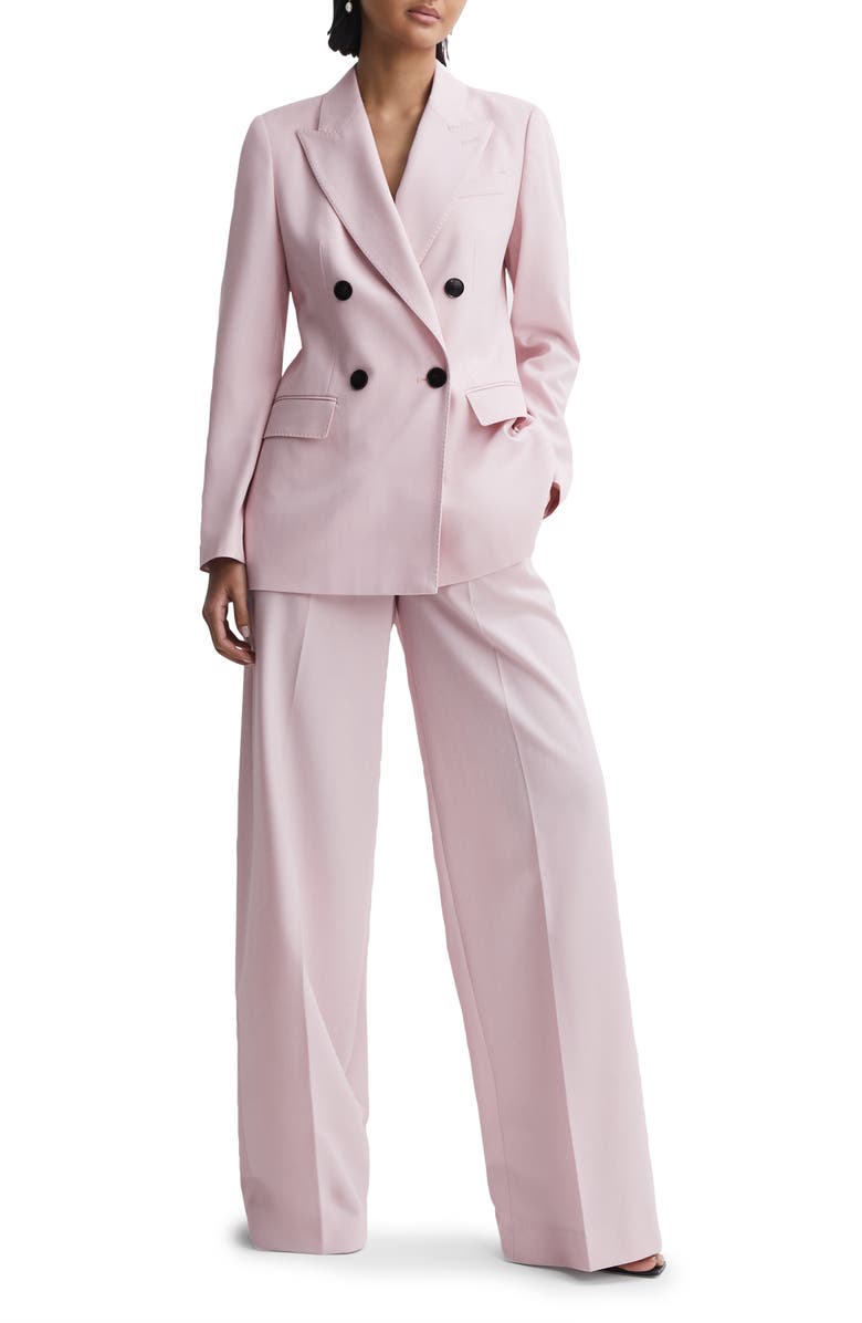 Reiss Evelyn Double Breasted Wool Blend Blazer, Alternate, color, 