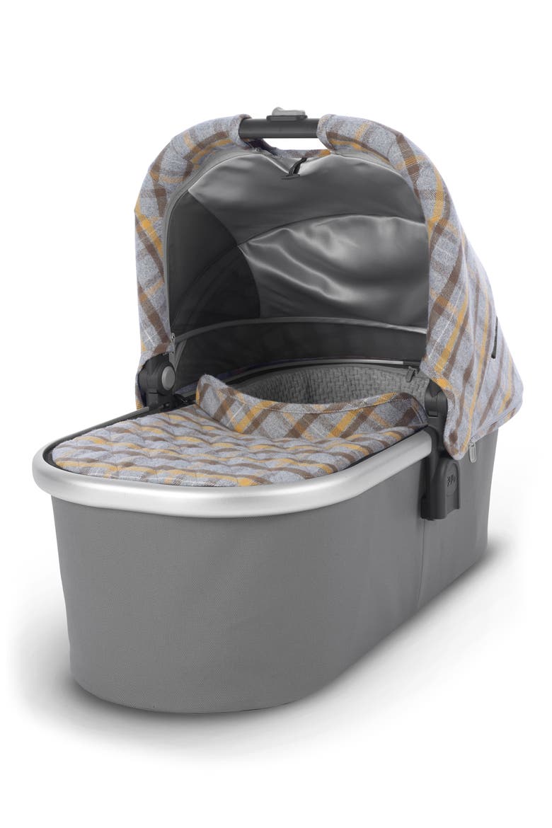 VISTA Spenser Convertible Stroller with Bassinet & Toddler Seat, Alternate, color, GREY/ YELLOW TARTAN