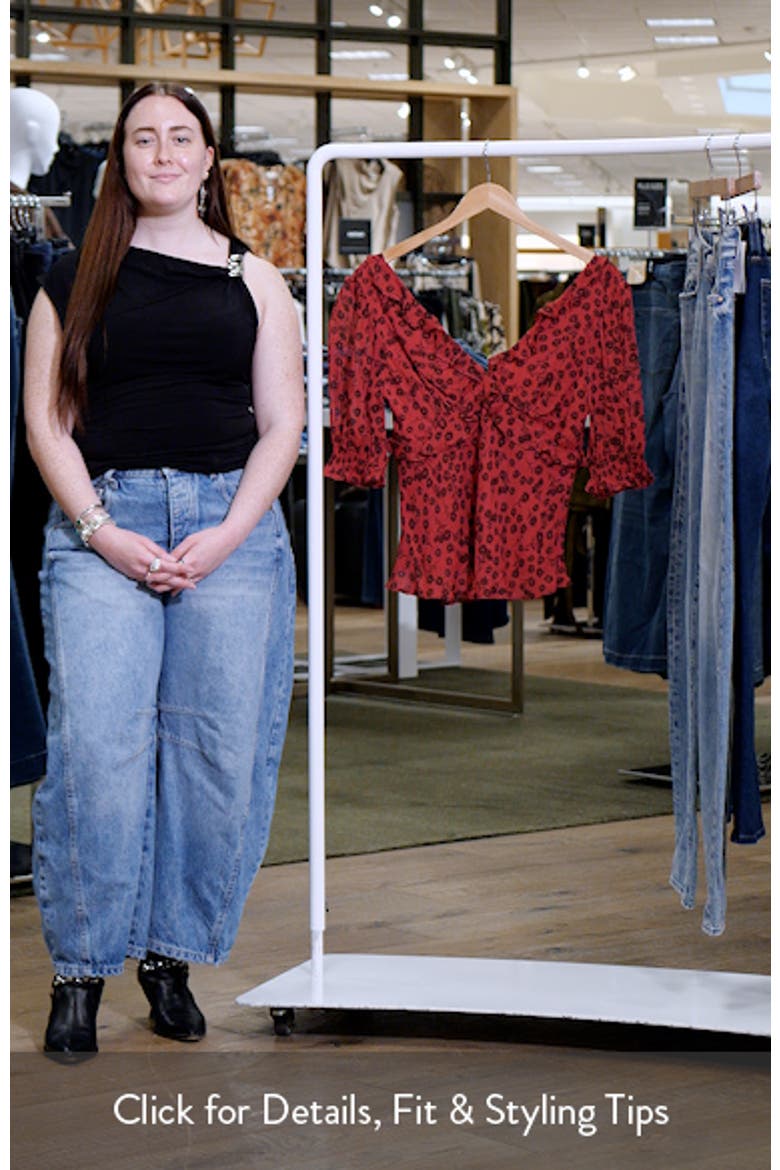 Miramar Floral Ruffle V-Neck Top video