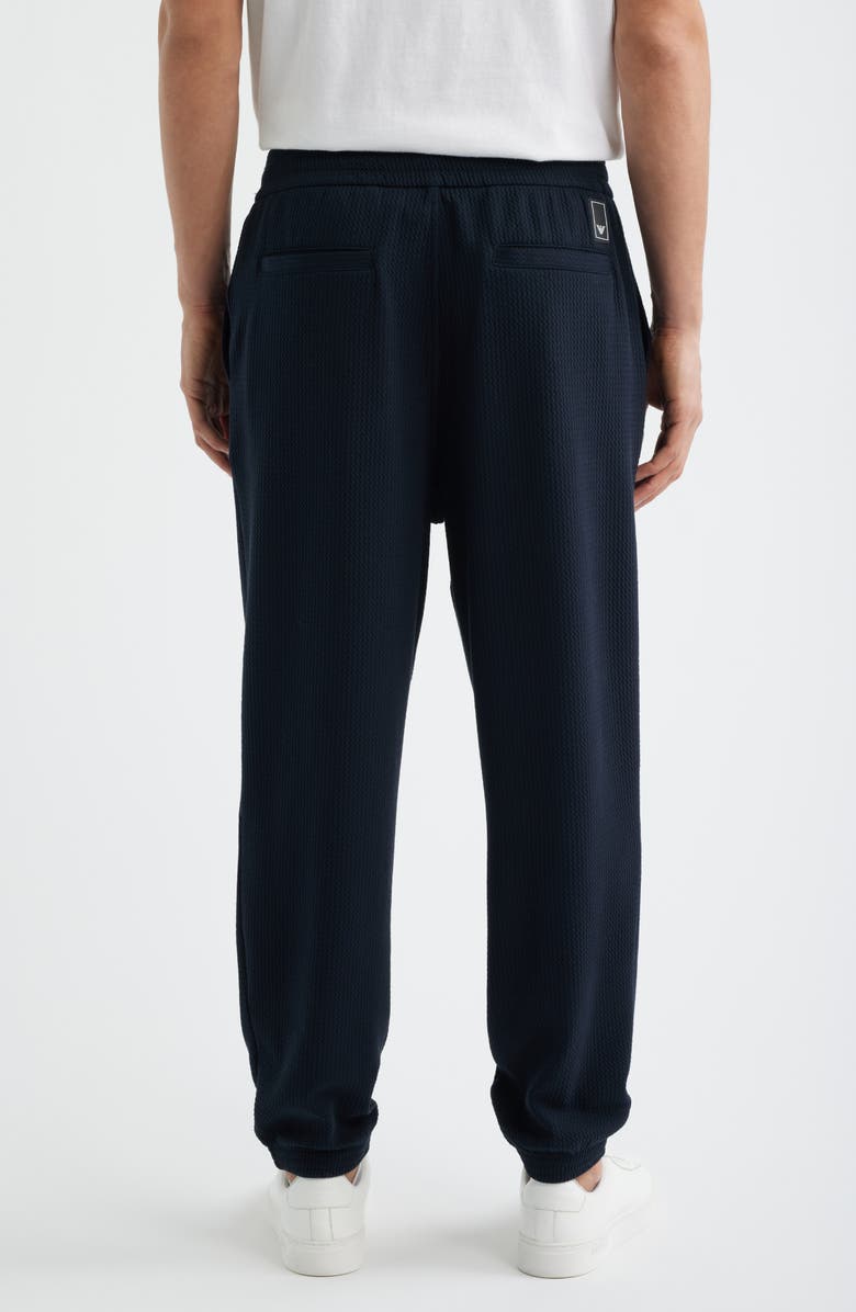 Emporio Armani Textured Jersey Joggers, Alternate, color, Solid Blue Navy