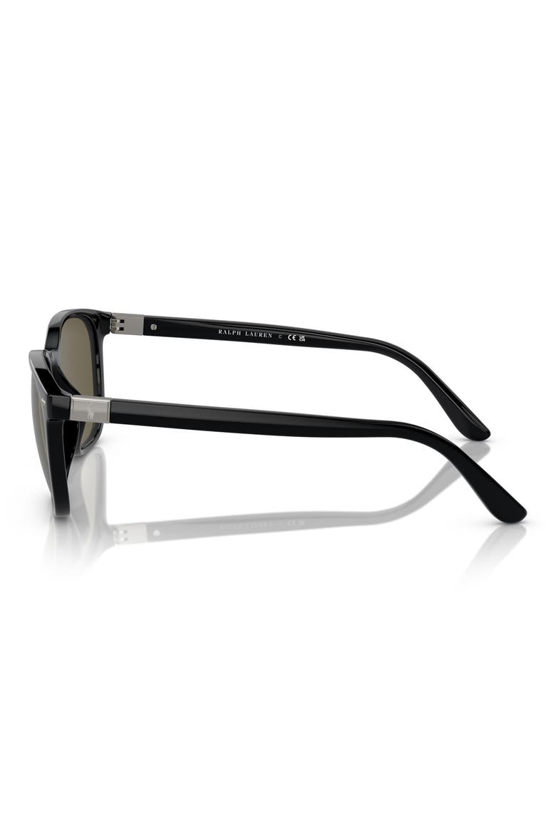 PH4208U 55mm Square Sunglasses, Alternate, color, SHINY BLACK / BROWN