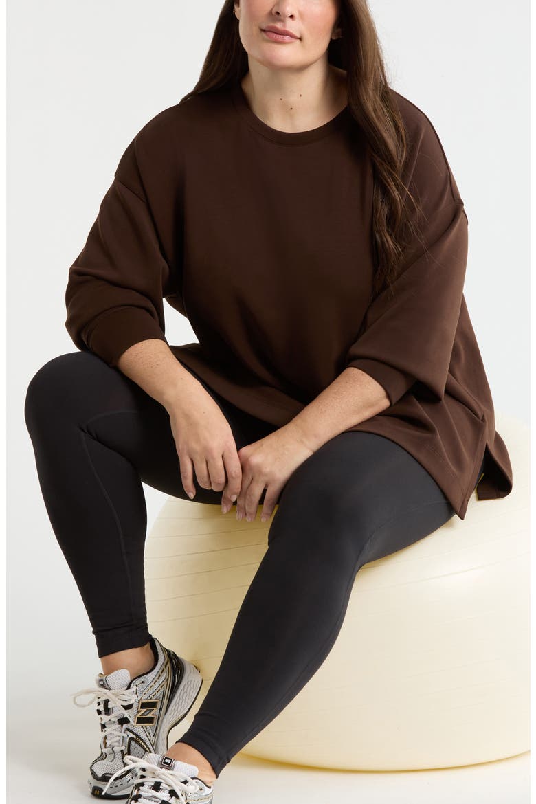 Soft Luxe Tunic, Alternate, color, BROWN MOLE