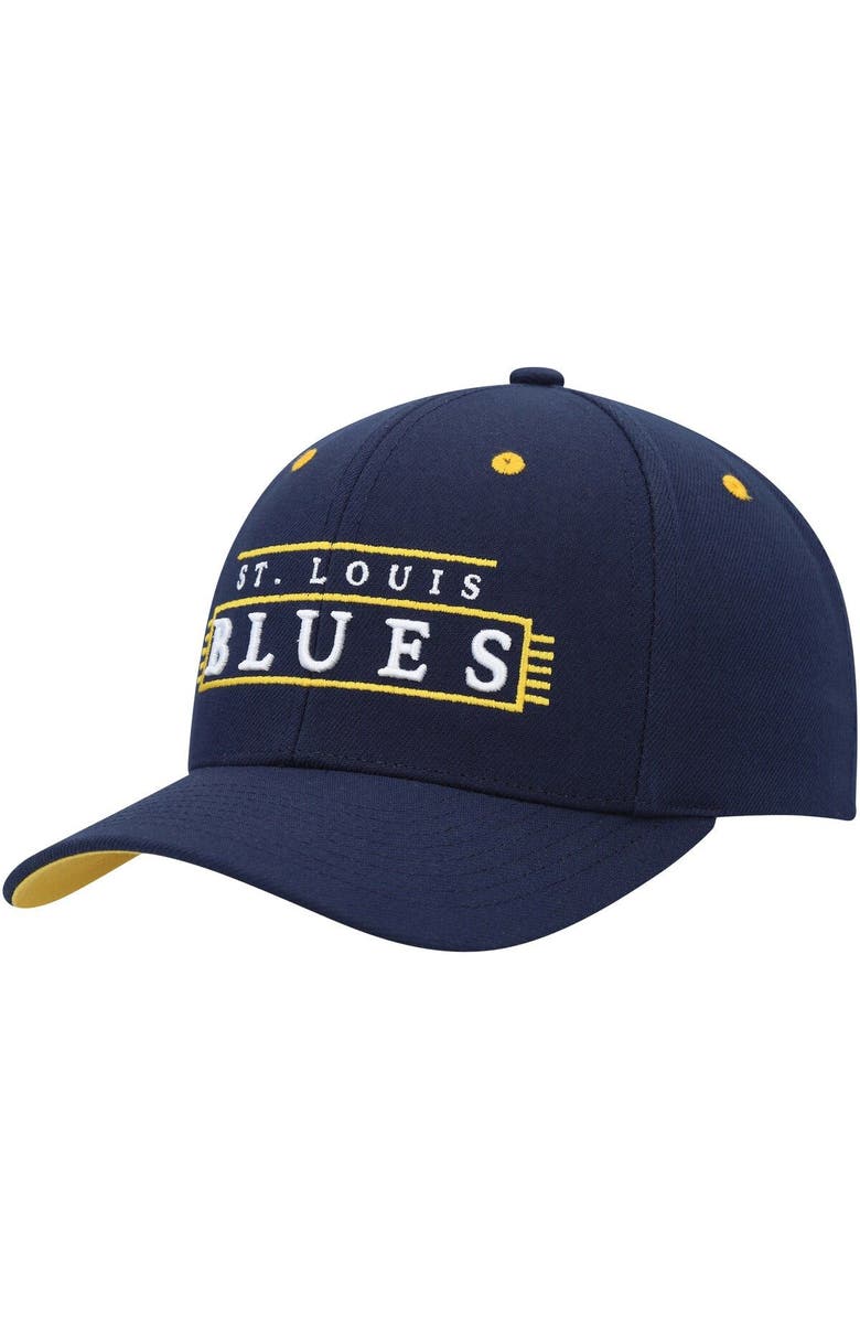 Mitchell & Ness Men's Mitchell & Ness Navy St. Louis Blues LOFI Pro Snapback Hat, Alternate, color, Navy