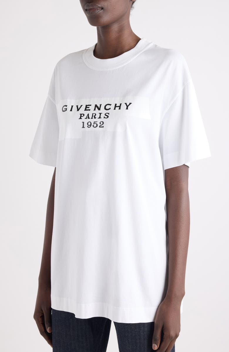 Givenchy Boxy Logo Graphic T-Shirt, Alternate, color, White