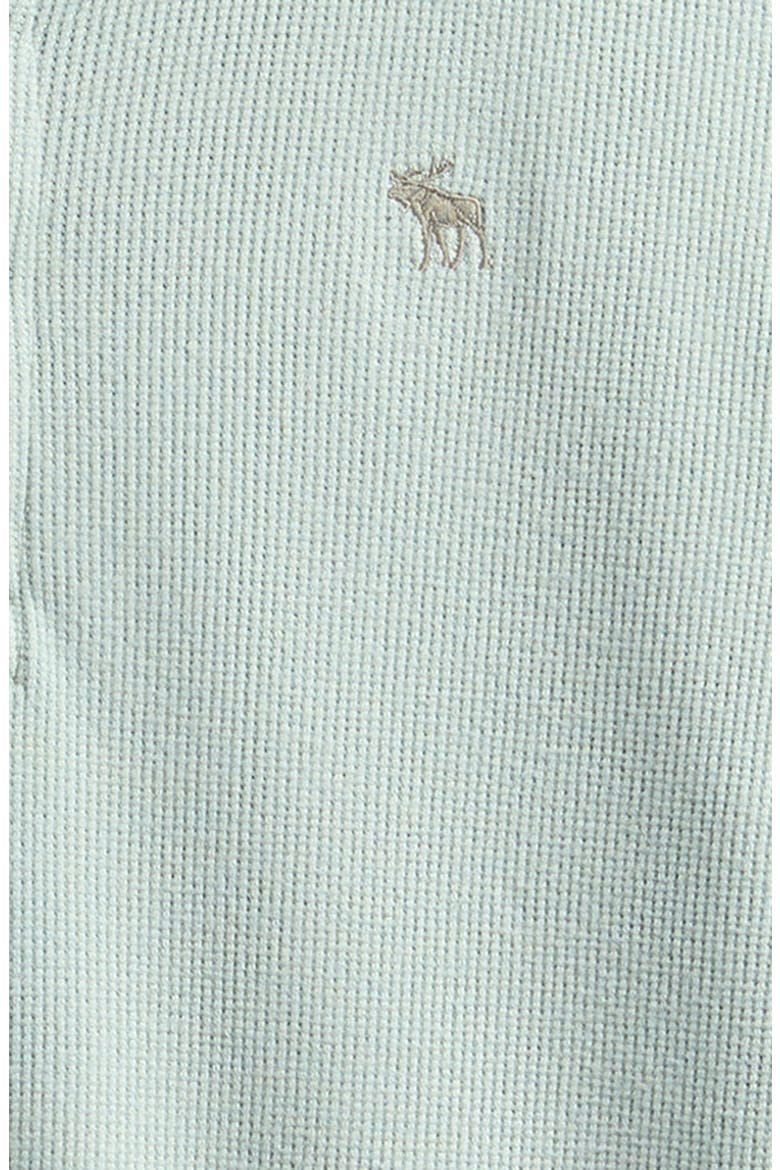 Kids' Long Sleeve Waffle Knit Henley Top, Alternate, color, AQUA GRAY