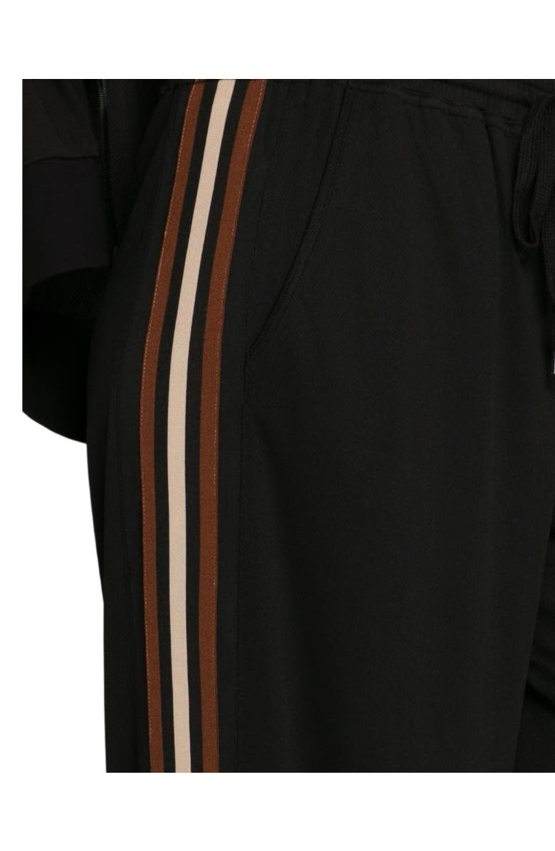 Belle & Bloom Beach Front Striped Wide Leg Pants, Alternate, color, Black