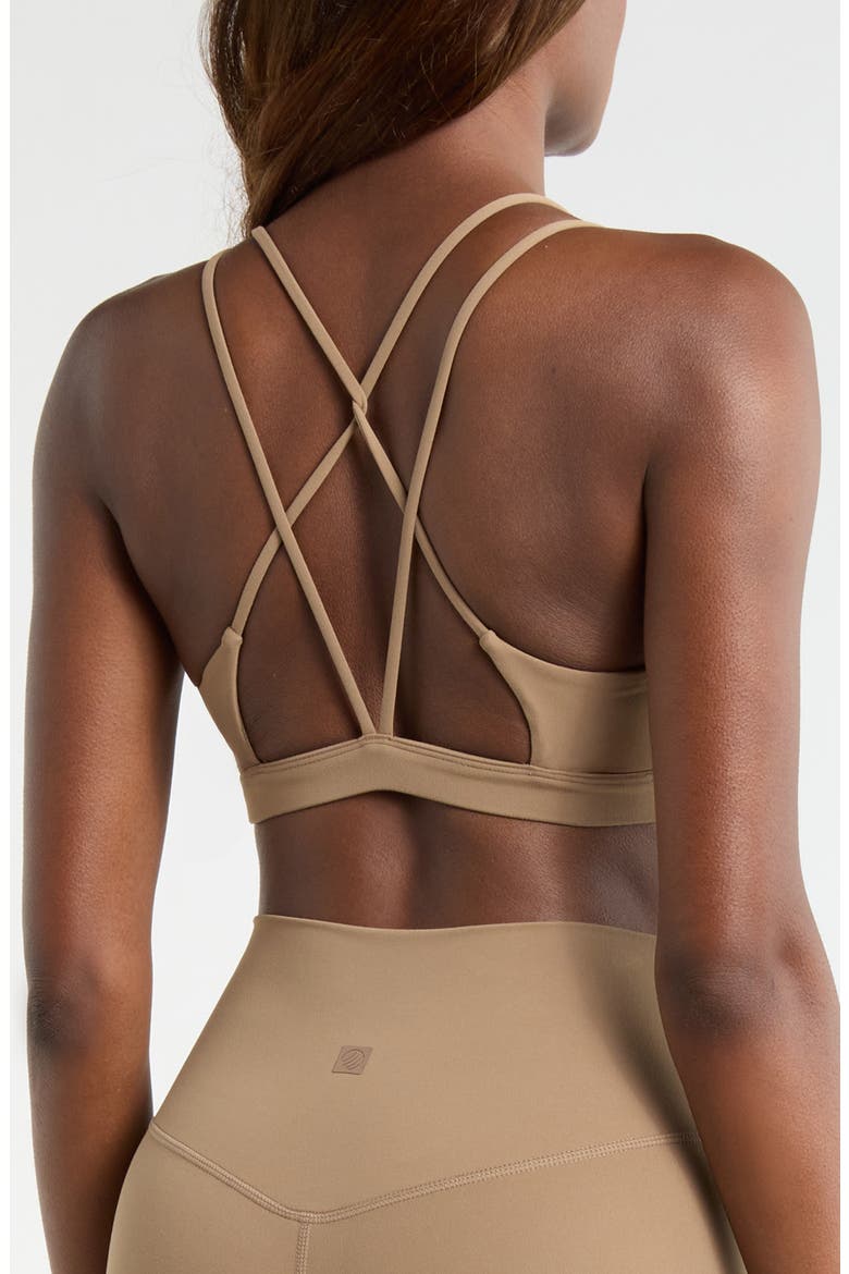 Cloud Strappy Sports Bra, Alternate, color, CARIBOU