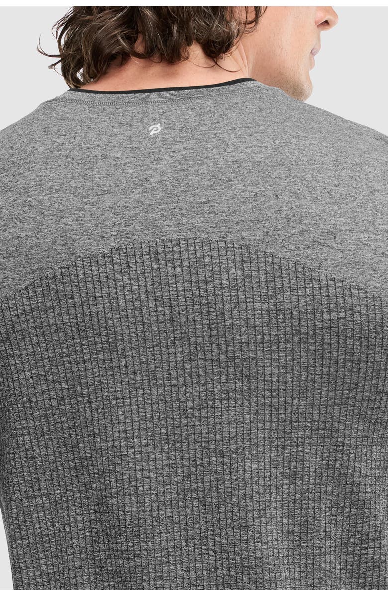 Peloton Seamless Melange Tee, Alternate, color, Black