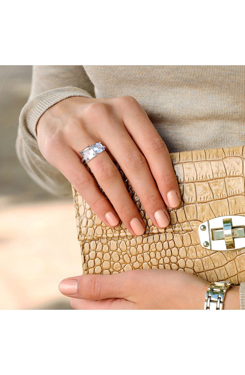 Julianna B. Green Quartz & Blue Topaz 2-Stone Ring, Alternate, color, Green Quartz