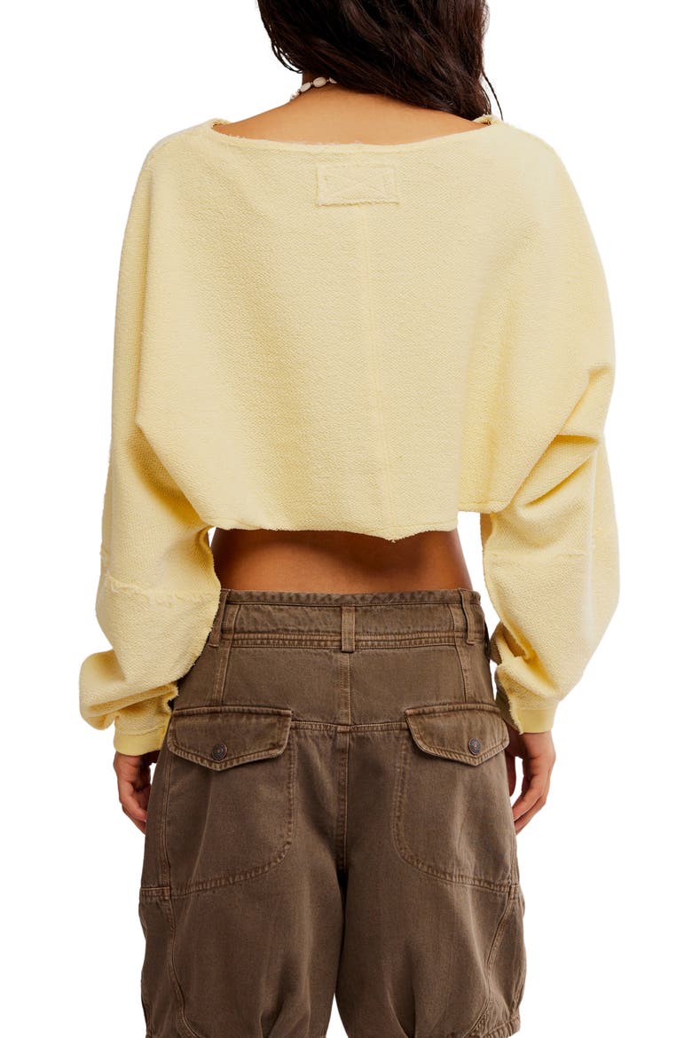 We The Free To the East Crop Sweatshirt, Alternate, color, DOUBLE BUTTER