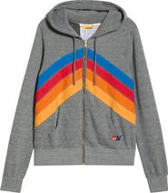 Aviator Nation Mountain Stitch Chevron Zip Hoodie