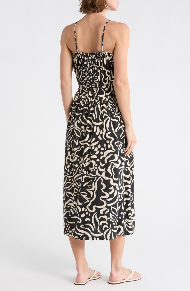 Billabong Riptide Midi Dress, Alternate, color, Black Pebble