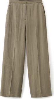 MANGO High Waist Wide Leg Pants
