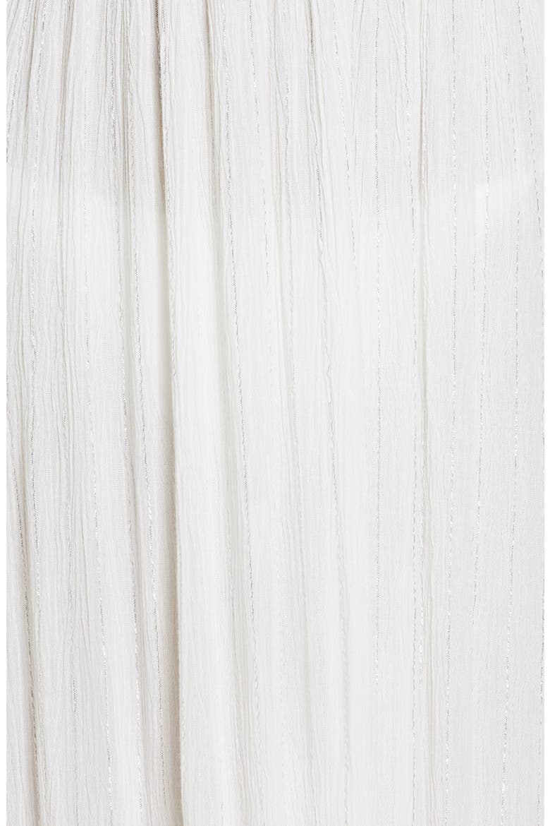 Smocked Tie Strap Tiered Cover-Up Dress, Alternate, color, WHITE