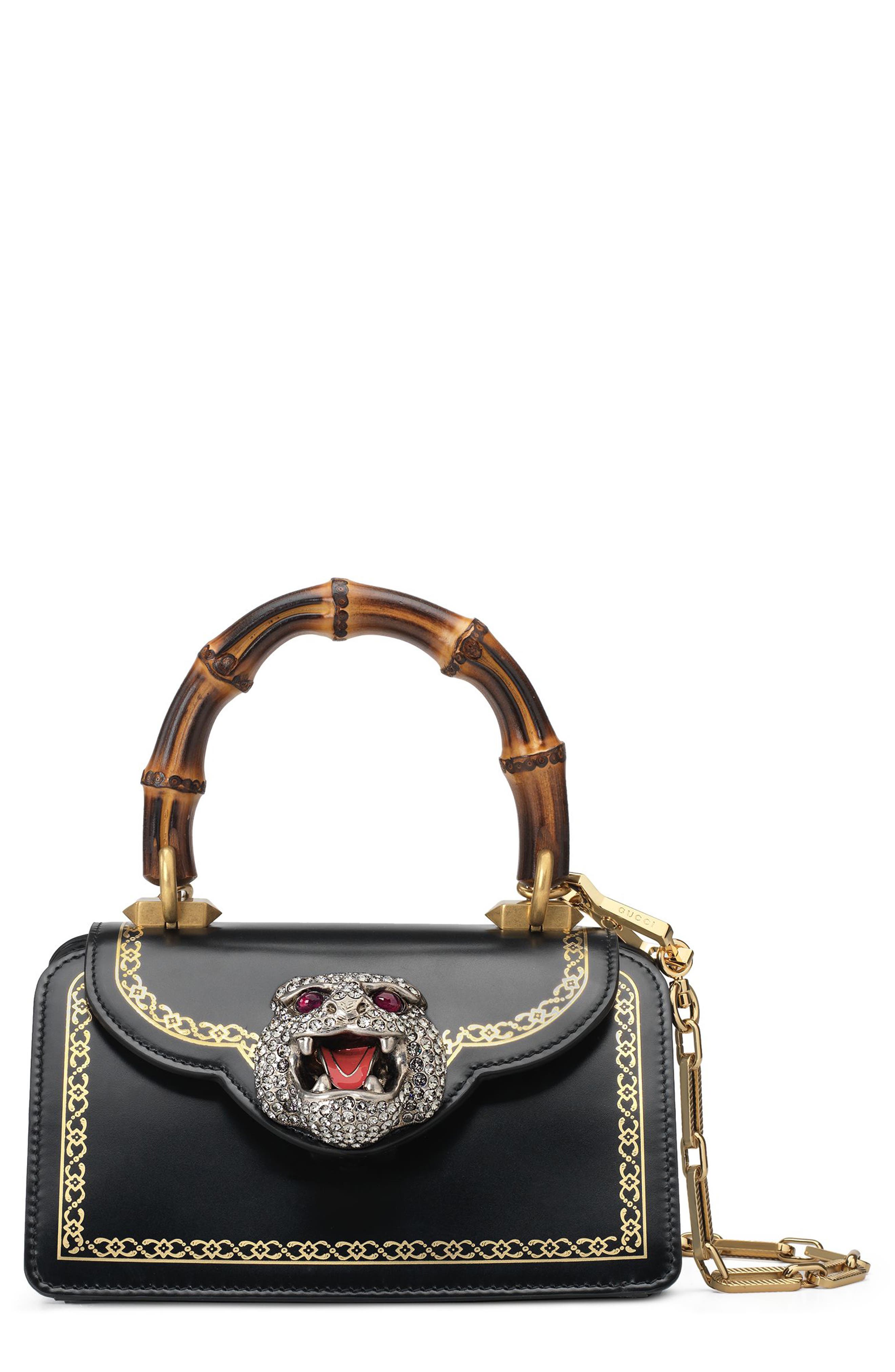 Gucci Mini Thiara Top Handle Leather Satchel, Main, color, 