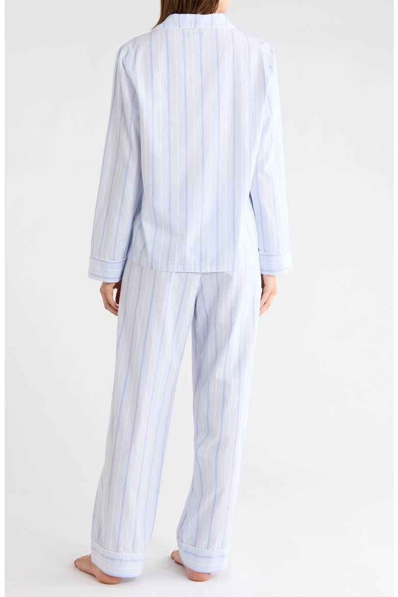 Classic Cotton Pajamas, Alternate, color, BLUE PARKER STRIPE