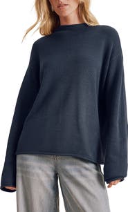 Splendid Elsie Cotton Blend Roll Edge Sweater
