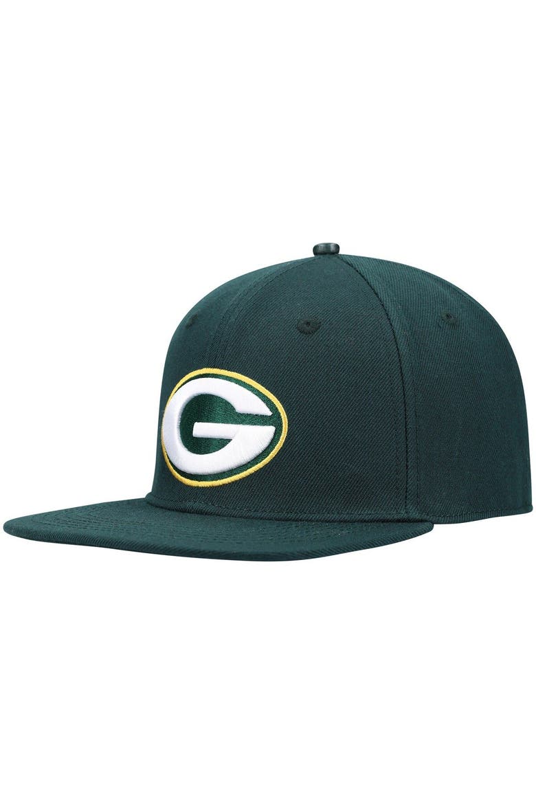 Men's Pro Standard Green Green Bay Packers Logo II Snapback Hat, Alternate, color, Green