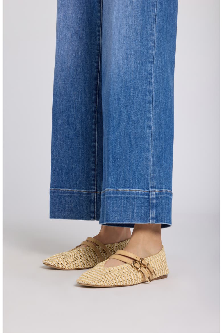 Teresa Wide Hem Ankle Wide Leg Jeans, Alternate, color, BLUE PARADISE