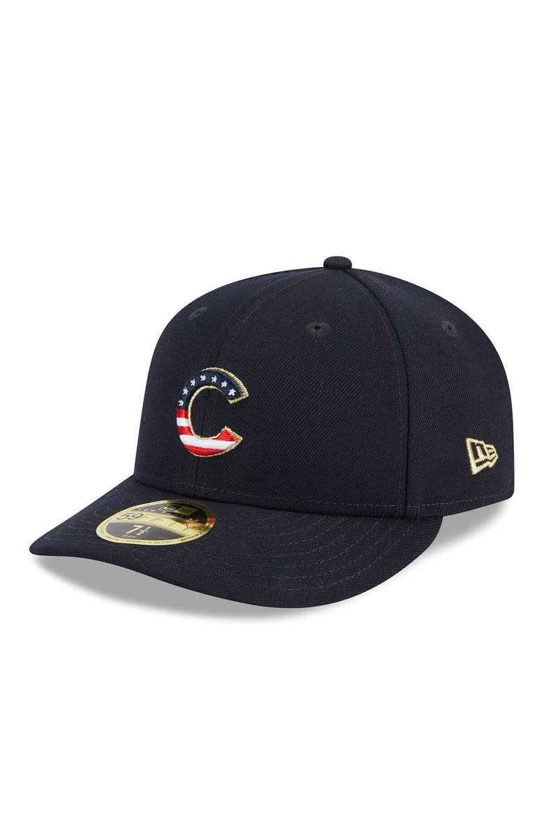 New Era Men's New Era  Navy Chicago Cubs 2023 Fourth of July Low Profile 59FIFTY Fitted Hat, Alternate, color, 