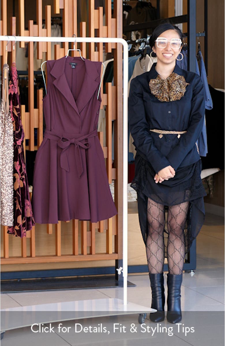 Topstitch Detail Sleeveless Dress, sales video thumbnail