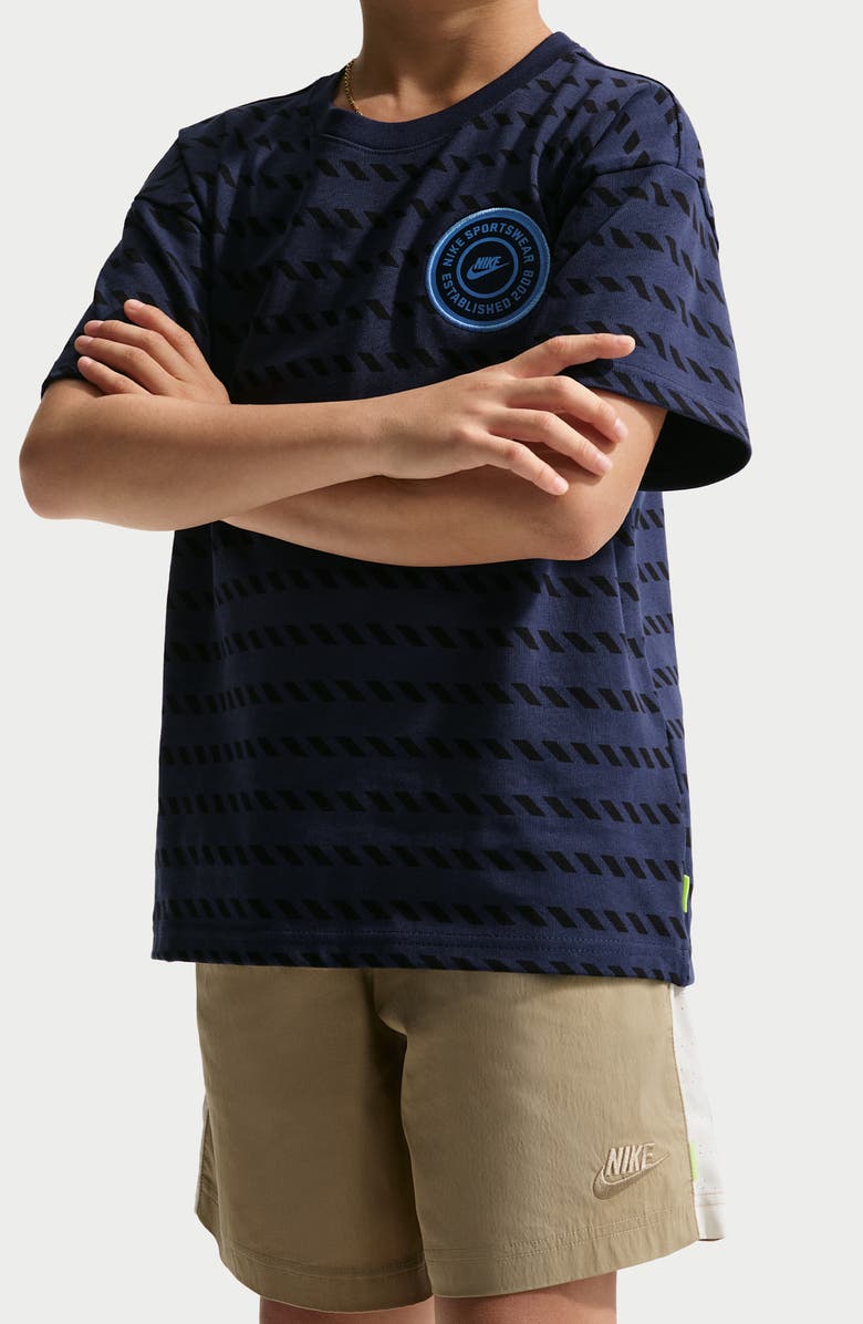 Nike Kids' Woven Drawstring Shorts, Alternate, color, Parachute Beige/White