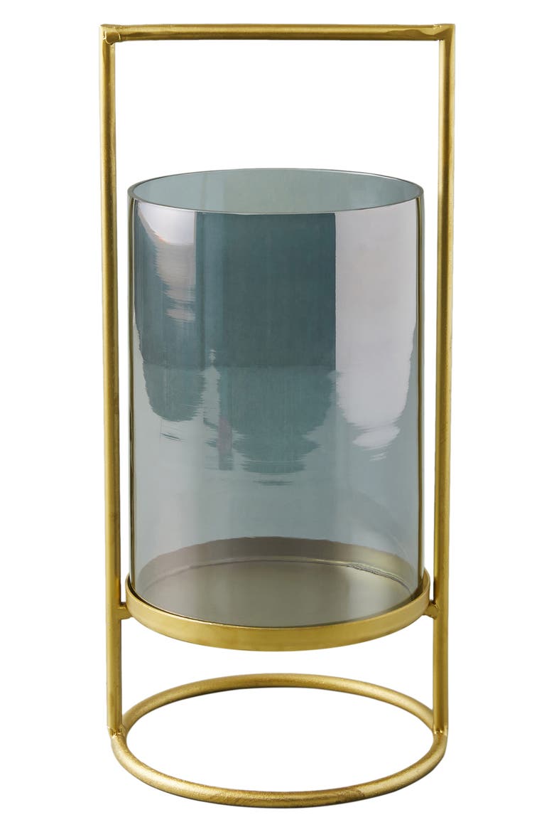 Anthropologie Medium Geometric Hurricane Candleholder, Alternate, color, GREY