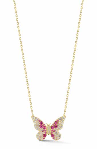 SPHERA MILANO Butterfly Pendant Necklace