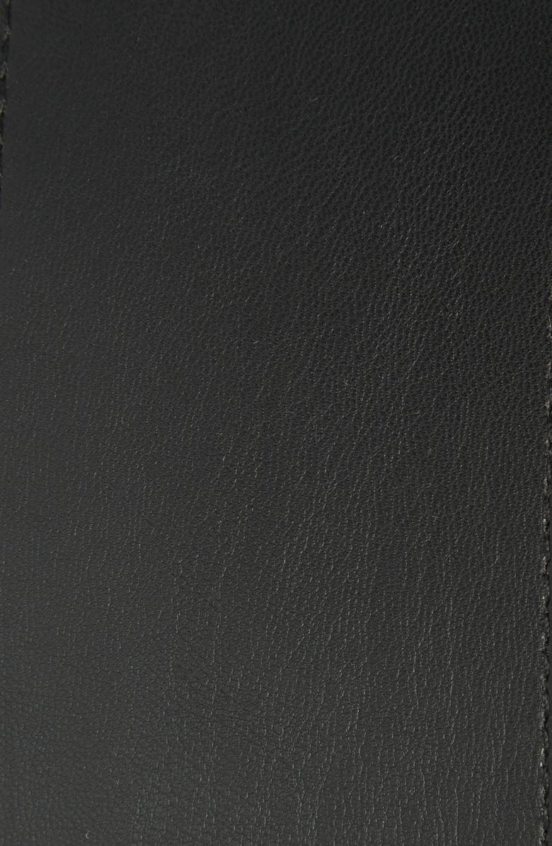 Steve Madden Rim Buckle Wide Belt, Alternate, color, Black