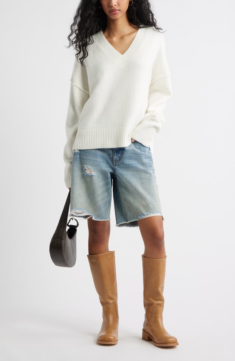 Oversize Cozy V-Neck Sweater