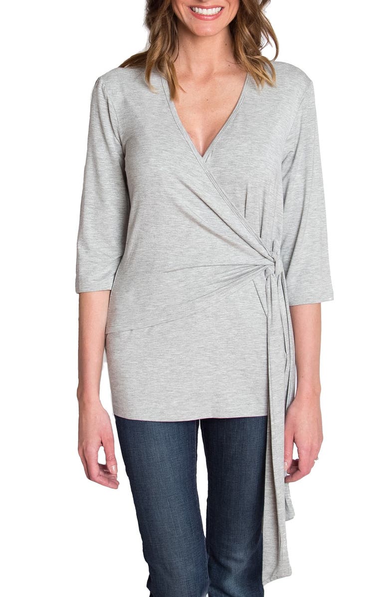 Udderly Hot Mama Whimsical Nursing Wrap Top, Main, color, 