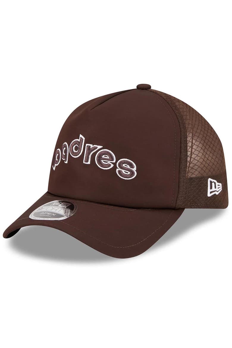 Men's New Era Brown San Diego Padres 2026 Batting Practice Alternate Apex 9FORTY Adjustable Hat, Main, color, Brown