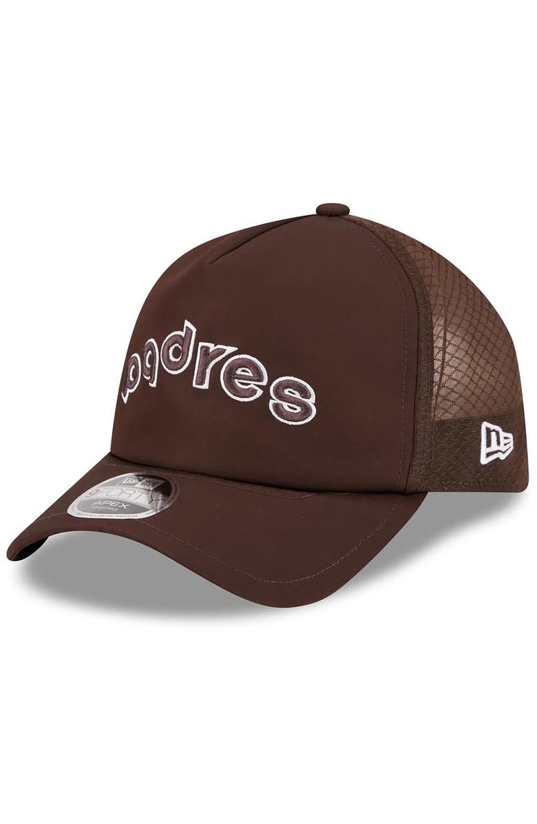 New Era Men's New Era Brown San Diego Padres 2026 Batting Practice Alternate Apex 9FORTY Adjustable Hat, Main, color, Brown