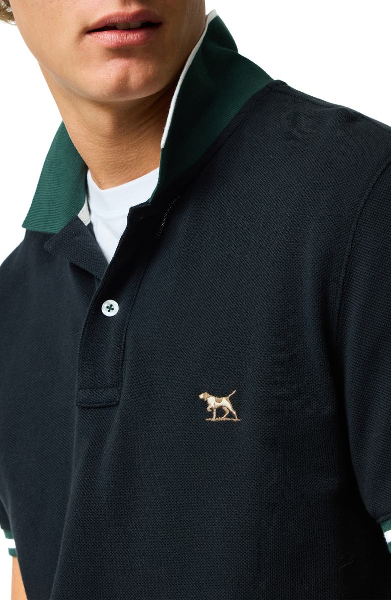 Rodd & Gunn New Lynn Sports Fit Tipped Cotton Piqué Polo, Alternate, color, Onyx